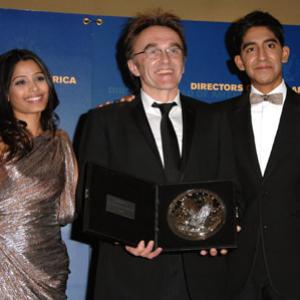 Danny Boyle, Dev Patel and Freida Pinto