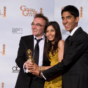 The Golden Globe Awards  66th Annual Arrivals Danny Boyle Freida Pinto Dev Patel