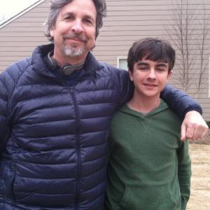 Tendal Mann with Director Peter Farrelly on set, LG commercial 2013