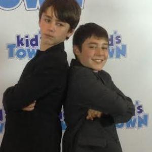 Keith Lightfoot  Kids Town Premiere  Jacob Ewaniuk with Noah Ryan Scott