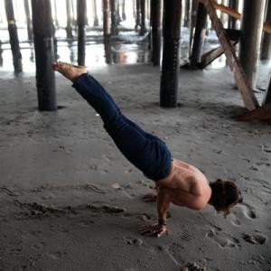Rich Tola - Yoga under the Santa Monica Pier (September 2013)