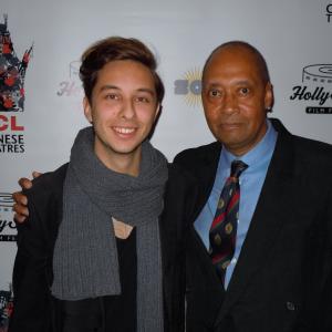 Director Enrique Pedraza, and Jimmy at event of Song From A Blackbird (2014)