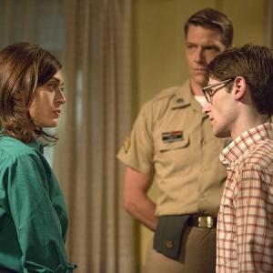 With Lizzy Caplan and Noah Robbins in Masters of Sex