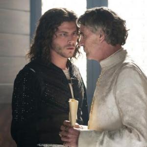 Francois Arnaud and Jeremy Irons in The Borgias