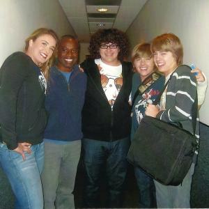 Staci Pratt, Phill Lewis, Matthew Timmons, Dylan Sprouse, Cole Sprouse (Pictured left to right)