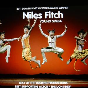 Niles Fitch Best Supporting Actor  Lion King Gazelle Tour
