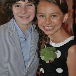 Caitlin Carmichael and Julian Feder at the Wiener Dog Nationals Premiere at The Grove 2013