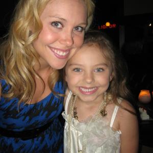Amanda Baker and Caitlin Carmichael at Lizzie feature film wrap party March 29 2010