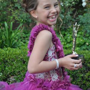 Caitlin Carmichael wins 2012 Young Artist Award for Best Supporting Lead Actress in a TV Movie Miniseries or Special for Bag of Bones