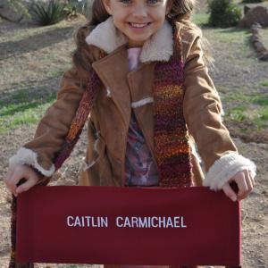 Caitlin Carmichael on set of Saving Santa December 2011