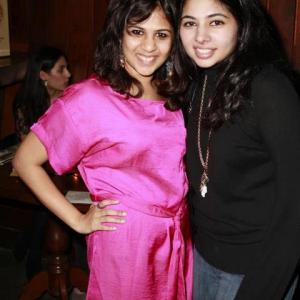 Reema Dutt and Sania Jhankar at the launch of I Laugh I Cry Films, New York 2010