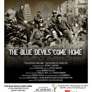The Movie Poster for Jeffrey Wisotskys EMMY Nominated documentary film THE BLUE DEVILS COME HOME