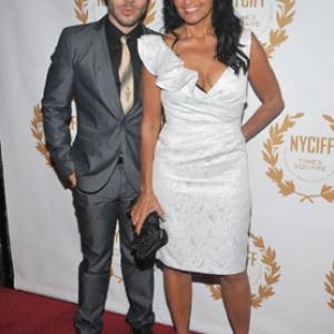 w Kathrine Narducci at The Last Gamble Premiere in New York City