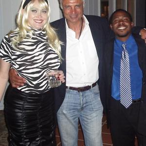 with producer Tammy Sutton and actor Robert Miano on the set of 