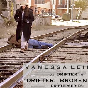 Vanessa starring as Drifter in Drifter Broken Road Upcoming online web series premiere March 2012 An American Wasteland EntertainmentEasy Water Films LLC production