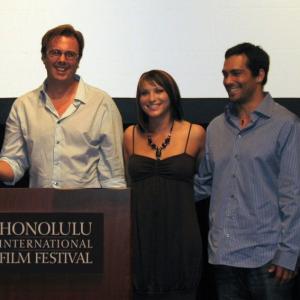Acccepting the award for Best Hawaiian Film at the Honolulu International Film Festival