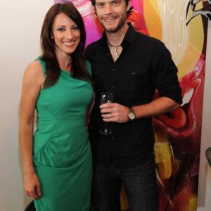 Television personality Kristen Nedopak and artist Dane Storrusten attend the Ruinart Private Art Auction benefitting The Art of Elysium at The London Hotel on October 2 2011 in West Hollywood California