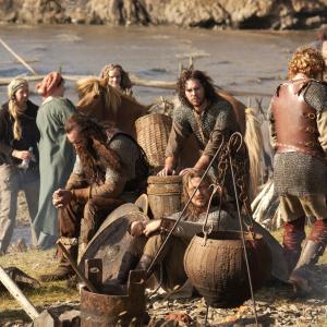 Still from Beowulf and Grendel Martin Delaney and Gerard Butler centre