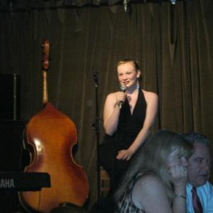 Anne Clare Gibbons-Brown singing at The Iguana in New York City