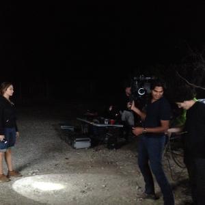 Night Shoot on set for Movie Entrapped