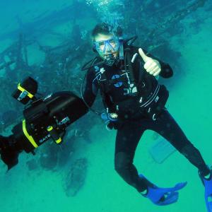On location 100 underwater in Papua New Guinea documenting the search for Carnuba