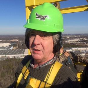 325 feet up in a cage for Travel Channels Epic Attractions 2015 Lucid Productions