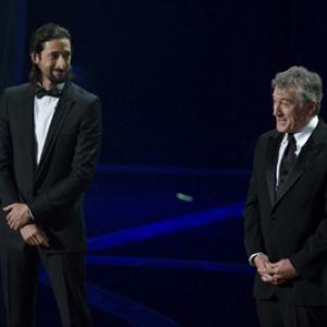 Presenters Adrien Brody and Robert De Niro during the live ABC Telecast of the 81st Annual Academy Awards from the Kodak Theatre in Hollywood CA Sunday February 22 2009