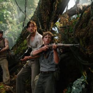 Still of Adrien Brody and Jamie Bell in King Kong 2005