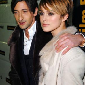 Adrien Brody and Keira Knightley at event of The Jacket 2005