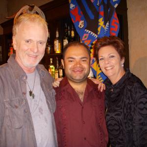 Anthony Geary,Erick Chavarria and Jane Elliot on the set of General Hospital