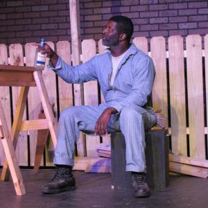 Jim Bono Jay DeVon Johnson is the loveable best friend to the lead character in August Wilsons Fences performed at the South of Broadway Theater 2014