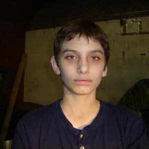 Andy Scott Harris as Ghost Boy on the set of in Overtime