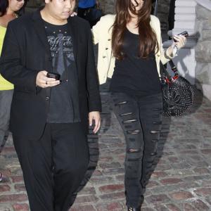 Steve Nguyen and Khloe Kardashian leaving a photo shoot