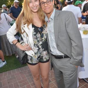 with Elizabeth Small at George Lopez' 7th Annual Celebrity Golf Tournament