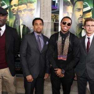 Hayden Christensen Idris Elba Michael Ealy and Chris Brown at event of Takers 2010