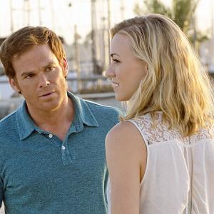 Still of Michael C Hall and Yvonne Strahovski in Deksteris 2006