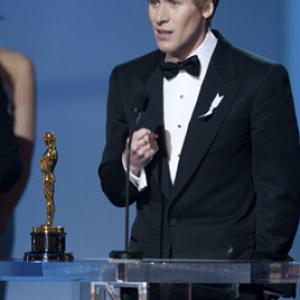 Dustin Lance Black accepts the Oscar for Original screenplay for Milk Focus Features during the live ABC Telecast of the 81st Annual Academy Awards from the Kodak Theatre in Hollywood CA Sunday February 22 2009