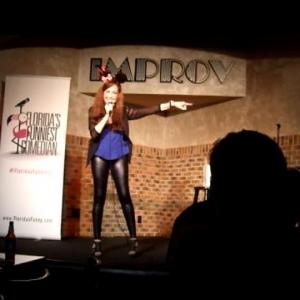 ACTRESS AND COMIC, AUDREY LYNN PERFORMS AT THE IMPROV, PALM BEACH FOR FLORIDA'S FUNNIEST COMEDIAN