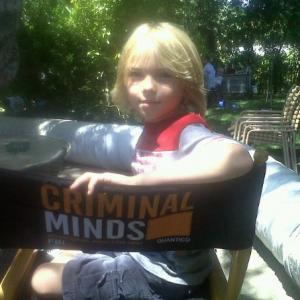 Paul on Criminal Minds Set