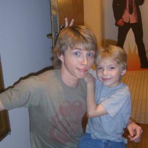 Paul and Sterling Knight on Sony with a Chance set