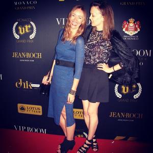 Joanna Pickering and friend at Grand Prix Event Monaco 2014