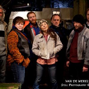 Cast of Van de Wereld with Kees van der Bie, Rian Gerritsen, Wouter van Oord, Nadja Hupscher, Bert Lupus, Mads Wittermans & Guido Pollemans