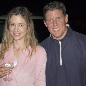 Christopher Morrow & Mira Sorvino on location in Jacksonville, Florida, filming LIKE DANDELION DUST.