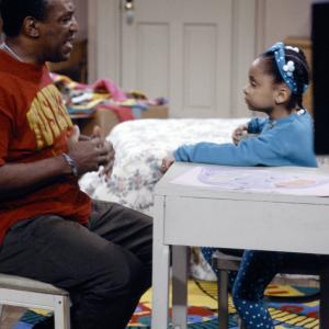 Still of Bill Cosby and RavenSymon in The Cosby Show 1984