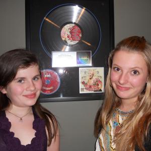 Lauren Owens and Macy Medford in the recording Studio