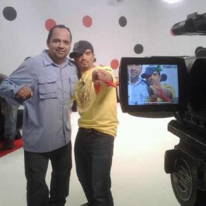 On the set of Dale a la botella with director Orlando Silver Diegodiego  The Worlds Most famous Entertainer wwwDiegodiegocom