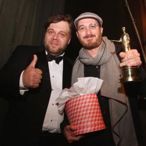 Miroslav Slaboshpitsky, Darren Aronofsky, Award ceremony in Odessa IFF, 2015