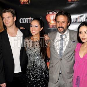 The Cottage Premiere Arrivals Rome Shadanloo with starting from left Kristen Dalton Kyle Slabotsky Alana O Mara and David Arquette