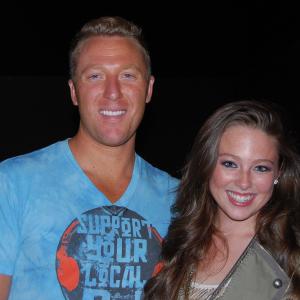Sarah McMullen & Chuck Strouth backstage at the Cody Simpson/ Sarah McMullen concert in Wichita, KS