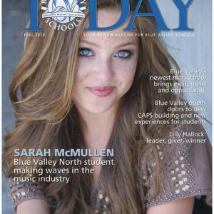 Sarah McMullen Cover of Blue Valley Today Magazine